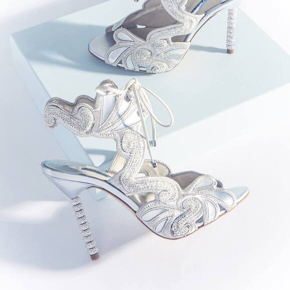 NEW Sophia Webster Selina Sandal Ivory Size 37/US 6.5 - Picture 1 of 6